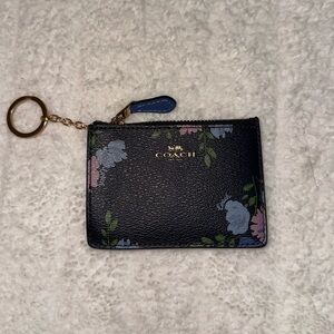 Coach Peony Pattern Mini Skinny ID Case